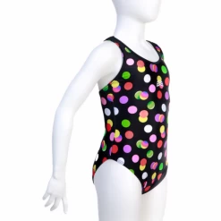 Bañador Aquarapid Molly Negro Lunares Niña -Tienda Barata Nadar Equipo banador aquarapid molly negro lunares nina 2