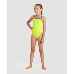 Bañador Arena Challenge Solid Verde Neon Niña -Tienda Barata Nadar Equipo banador arena challenge solid verde neon nina 2