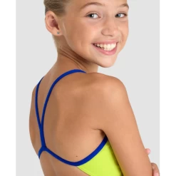 Bañador Arena Challenge Solid Verde Neon Niña -Tienda Barata Nadar Equipo banador arena challenge solid verde neon nina 3