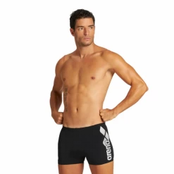 Bañador Arena Optimal Short Negro Blanco Hombre