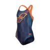 Bañador Arena Pro Back Placement Azul Niña -Tienda Barata Nadar Equipo banador arena pro back placement azul nina