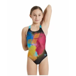 Bañador Arena Swim Pro Placement Multicolor Niña