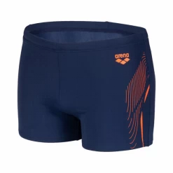 Bañador Arena Swim Short Graphic Marino Naranja Hombre