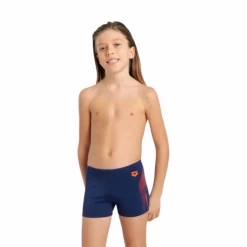 Bañador Arena Swim Short Graphic Marino Naranja Niños