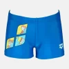 Bañador Arena Training Kids Short Azul Niños -Tienda Barata Nadar Equipo banador arena training kids short azul ninos