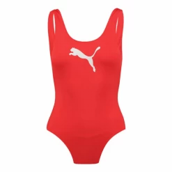 Bañador Natación Puma Swimsuit Rojo Mujer