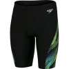 Bañador Speedo Alover V-Cut Jammer Negro Verde Hombre -Tienda Barata Nadar Equipo banador speedo alover vcut jammer negro verde hombre