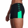 Bañador Speedo Boom Logo Splice Aquashort Negro Verde Hombre -Tienda Barata Nadar Equipo banador speedo boom logo splice aquashort negro verde hombre