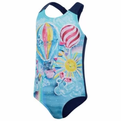 Bañador Speedo Digital Placement Swimsuit Azul Niña