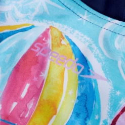 Bañador Speedo Digital Placement Swimsuit Azul Niña -Tienda Barata Nadar Equipo banador speedo digital placement swimsuit azul nina 3