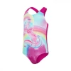Bañador Speedo Digital Placement Swimsuit Rosa Niña -Tienda Barata Nadar Equipo banador speedo digital placement swimsuit rosa nina