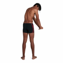 Bañador Speedo Pro End+ Aquashort Negro Rojo Hombre -Tienda Barata Nadar Equipo banador speedo pro end aquashort negro rojo hombre 1