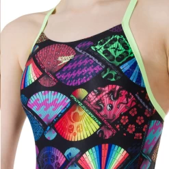 Bañador Speedo TranquilFam Negro Con Abanicos Niña 9 Bañador Speedo TranquilFam Negro Con Abanicos Niña -Tienda Barata Nadar Equipo banador speedo tranquilfam negro con abanicos nina 2