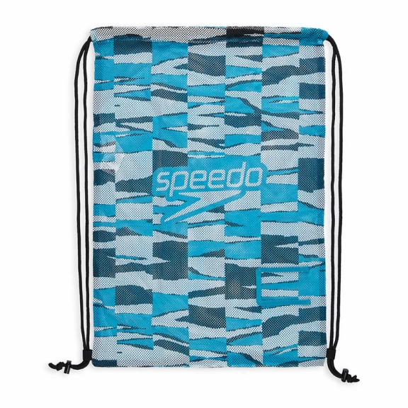 Bolsa Natación Speedo Printed Mesh Bag XU Azul 3 Bolsa Natación Speedo Printed Mesh Bag XU Azul - Imagen 2