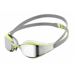 Gafas Natación Speedo Fastskin Hyper Elite Mirror Gris Amarillo