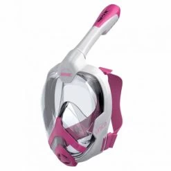 Máscara Snorkel Seac Unica Blanco/rosa Junior