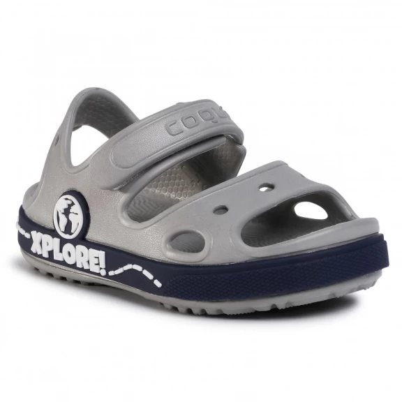 Sandalia Coqui Yogi Gris Azul Niño 4 Sandalia Coqui Yogi Gris Azul Niño - Imagen 2