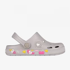Zuecos Coqui Froggy Gris/corazones Niña -Tienda Barata Nadar Equipo zuecos coqui froggy griscorazones nina 2