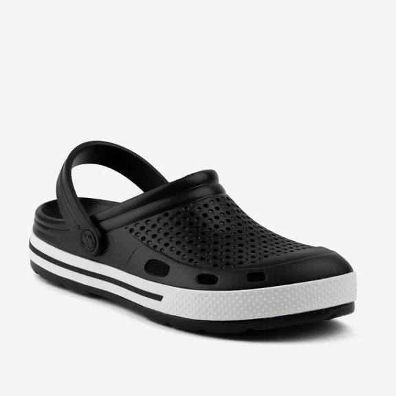 Zuecos Coqui Lindo Negro Blanco Hombre 4 Zuecos Coqui Lindo Negro Blanco Hombre - Imagen 2