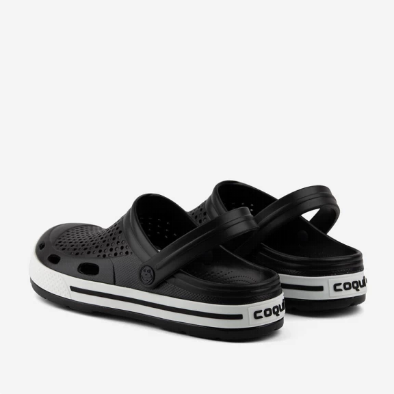 Zuecos Coqui Lindo Negro Blanco Hombre 5 Zuecos Coqui Lindo Negro Blanco Hombre - Imagen 3